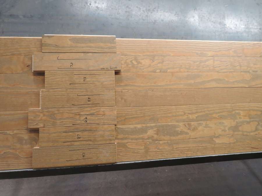 Prefinished southern yellow pine