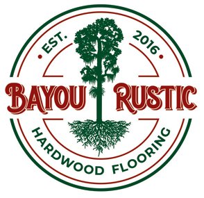 Bayou rustic hardwood flooring logo